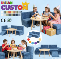 Canapé convertible pour enfants, idéal pour chambre et salle de jeux, canapé compressé sous vide, pouf sectionnel, chaise de sol