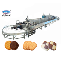 Machine à biscuits entièrement automatique, ligne de production de biscuits haute capacité pour usine alimentaire
