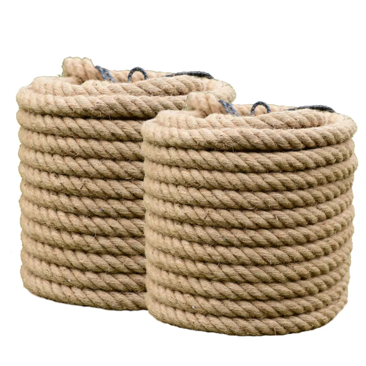 Corde de Jute torsadée 16mm sisal pieds corde de Jute naturelle corde de Jute 3/4 pouces de diamètre ficelle toile de Jute