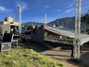 Sistema de exhibición de truss curvo de aleación de aluminio con espiga para iluminación de escenarios en eventos al aire libre - Product Image 2