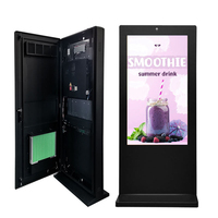 Afficheur numérique interactif vertical sur pied pour intérieur, 43 pouces, écran tactile, kiosque publicitaire