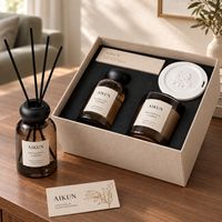 AIKUN Factory Manufacture des Coffrets Cadeaux Personnalisés avec Plusieurs Choix de Parfums, Formule Naturelle à Base de Plantes, Diffuseur de Parfum à Bâtonnets