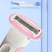 Rasoir et épilateur portable mini double tête pour femme, sans douleur, étanche, pour bikini, aisselles, moteur puissant pour un usage domestique