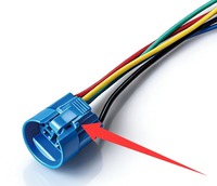 Bouton poussoir électronique à tête plate en acier inoxydable de 30 mm, étanche IP65, 8 broches, alimentation illuminée, momentané, 12 V, 2NO2NC DPDT