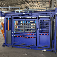Chute d'encastrement robuste automatique et manuelle pour bovins avec balance, en acier et métal, équipement agricole pour le bétail