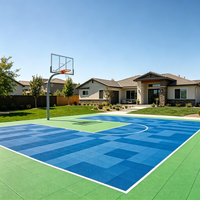 Dalles de sol modulaires en PP écologique pour terrains de sport (basketball, football, volley-ball) - Vente en gros