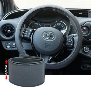 Funda para Volante Simoni Racing CVT/56, Piel Sintética Negra, Cómoda y Protectora, Accesorio para Automóvil - Product Image 1