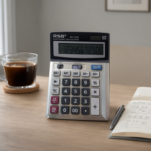Calculatrice électronique RSB 12 chiffres Grand écran Bureau Maison Finances Plastique Basique - Product Image 3