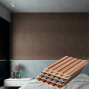 Panneau mural décoratif 3D de luxe en matériau WPC pour salon, cuisine, chambre d'enfant, panneaux muraux cannelés - Product Image 3