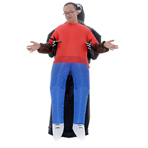 Disfraz Inflable de Poliéster de Cuerpo Completo de Muerte Fantasma para Halloween, Disfraz de Abrazador - Product Image 4