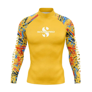 DGYS-0625 da uomo a manica lunga protezione UV muta da sub OEM ODM tuta da surf per sport acquatici costume da bagno camicia Rash - Product Image 1