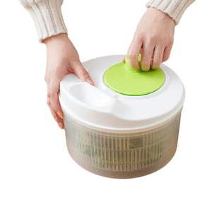 Essoreuse à salade manuelle grande capacité 5L, sécheuse à légumes et lave-fruits avec bol passoire pour la cuisine - Product Image 2