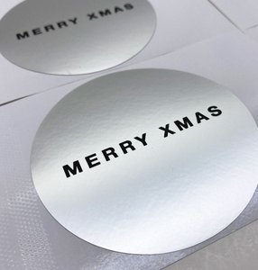Customized Guodi Brand <strong>Silver</strong>-chromium Glossy PET Adhesive Sticker Matte <strong>Silver</strong> Brushed Waterproof Digital <strong>Printing</strong> for Pet Use - Product Image 3