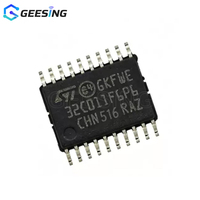 Microcontrolador ARM Cortex-M0+ de 32 bits, 48MHz, 32KB de Memoria Flash, TSSOP-20, con ADC de 15 Canales y 12 Bits, 2xUSART, Grado Industrial, STM32C011F6P6