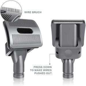 <span class=keywords><strong>Brosse</strong></span> de toilettage sous vide <span class=keywords><strong>compatible</strong></span> avec Dysons V11 V10 V8 V7 <span class=keywords><strong>V6</strong></span> avec adaptateur de convertisseur à dégagement rapide - Product Image 1