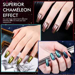 Juego de Esmalte de Uñas Líquido Brillante Metálico Holográfico <span class=keywords><strong>Morovan</strong></span>, Fórmula de Secado Rápido, Larga Duración, Resistente a Desportilladuras, Paquete a Granel de 0.27oz - Product Image 5