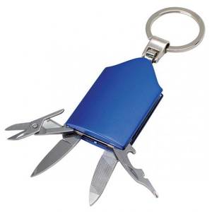 Herramienta de Bolsillo Multifunción 4 en 1, 30x90 mm, Llavero con Cuchillo, Tijeras, Cortador y Abrebotellas - Product Image 1
