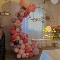 QSLH-K049 Arche de mariage en métal doré, décoration pour ballons, anniversaire, remise de diplôme, mariage, événement, fête, toile de fond
