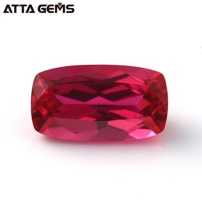 Commande Minimum de 50 pcs/Pack 1.0 ~ 6.0mm 5 # Corindon Synthétique Rond Prix de la Pierre De Rubis Synthétique