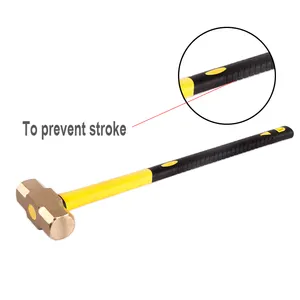 Brass Hammer China OEM Factory Non Sparking Safety Brass Hammer Beryllium Copper Sledge Hammer