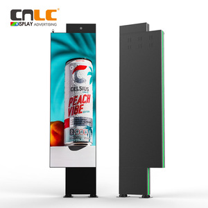 Pantalla publicitaria LED Pylon con cámara <span class=keywords><strong>de</strong></span> vigilancia, carcasa <span class=keywords><strong>de</strong></span> perfil <span class=keywords><strong>de</strong></span> aluminio, cartelera LED vertical para exteriores - Product Image 2