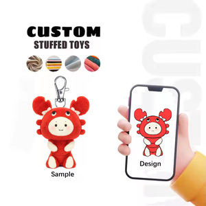 Custom 10cm Kawaii Baby Dog Plushies Cute Doll Idol Kpop Animal Toy con forro de malla Llavero Fábrica Custom Make Ring Plushies - Product Image 2