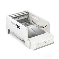 Bac à litière pour chat automatique intelligent WiFi en plastique SS304, contrôle des odeurs, capacité de 100L, nettoyage facile, design ouvert, respectueux de l'environnement