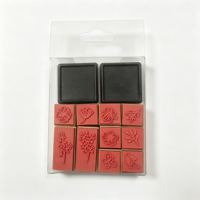 Ensemble de tampons en bois à motifs de feuilles et de fleurs naturelles, tampons en caoutchouc pour journalisation, scrapbooking et fabrication de cartes