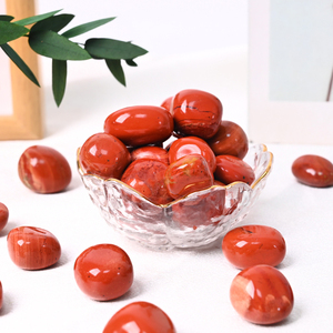 Hot Sale Nature Healing Crytsal Energy Quartz <b>Red</b> jasper Tumble Stone for - Product Image 5