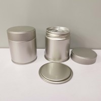 Récipient rond vide de boîte de conserve de poudre de Matcha 30g avec couvercle à vis