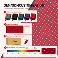 Couverture de luminothérapie rouge corps entier 660nm 850nm LED, pliable et portable, disponible en OEM/ODM