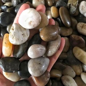 بيع مباشر من المصنع لأحجار الحصى الطبيعية متعددة الألوان المصقولة وأحجار الديكور المغسولة للحدائق - Product Image 3