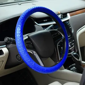 लोकप्रिय कार सुरक्षा सामान राउंड डी आकार कार स्टीयरिंग व्हील केस कस्टम सिलिकॉन कार स्टीयरिंग व्हील कवर सार्वभौमिक