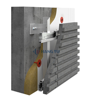 Support mural en alliage d'aluminium de bonne qualité pour système de bardage en pierre, accessoires pour murs en carreaux de céramique