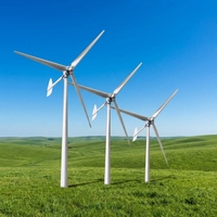 Systèmes de générateurs éoliens à énergie hybride nouvelle génération 50 kW, éolienne horizontale, diamètre du rotor 12,6 m, sortie 220 V/380 V/400 V