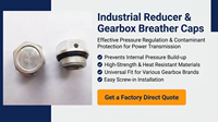 Bouchon de respiration pour réducteur de boîte de vitesses industrielle, régulation de pression et filtration pour systèmes de transmission 27*1.5 CN