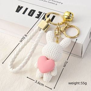 Wholesale Love Bear PVC <b>Keychain</b> Cute Bear 3D Resin Cartoon <b>Keychain</b> Bag Charm Couple Gift Animal Bear <b>Keychain</b> - Product Image 4