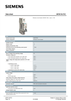 Interruptor Automático Siemens Serie 5SY6, 1P 16A, Policarbonato/Plástico, 400V 50Hz, Interruptor de Aire Doméstico, 6KA, Carcasa Termoestable, Tipo C, Montaje en Riel