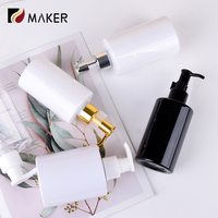 Bouteilles vides avec pompe LOGO personnalisé de 200ml 250ml 300ml 500ml en plastique PET clair ambré pour cheveux après-shampoing douche lotion avec pompe