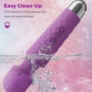 Massaggiatore a Bacchetta Vibrante Personale da Donna del 2023, Ricaricabile, in Silicone, Impermeabile, ODM/OEM, di Grande Successo - Product Image 4