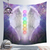 Oriental Yoga Pose Muse Hippie Lotus Spirituel Tapisseries 7 Chakras Tapisserie Indienne pour Décoration Murale