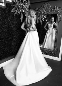 15421 # vraies photos détachable balayage train <span class=keywords><strong>robe</strong></span> <span class=keywords><strong>de</strong></span> <span class=keywords><strong>mariée</strong></span> <span class=keywords><strong>combinaison</strong></span> appliques illusion dentelle sans bretelles <span class=keywords><strong>robe</strong></span> <span class=keywords><strong>de</strong></span> <span class=keywords><strong>mariée</strong></span> avec <span class=keywords><strong>pantalon</strong></span> - Product Image 6
