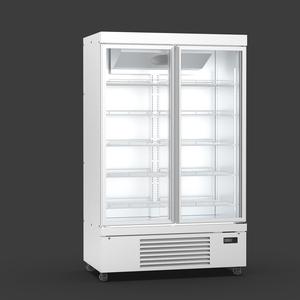 Congelador vertical con puerta de vidrio para tienda de conveniencia, vitrina refrigeradora con modo de enfriamiento por aire - Product Image 1