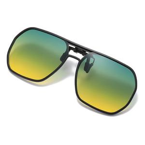 Nouvelles lunettes de soleil polarisées à clipser, monture noire, verres PC, protection UV400, type 3, unisexe, design léger - Product Image 1