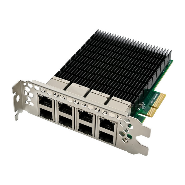 PCIe X4 Eight-port Industrial Camera Vision Network Card I350AM4 Vision Acquisition Card