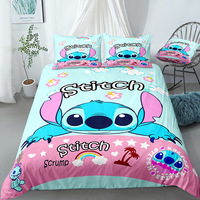Ensemble de literie pour enfants avec impression numérique d'anime mignon, 3 pièces, design de dessin animé, housse de couette pour dortoir