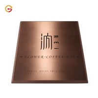 Plaque de porte en laiton personnalisée, 1 pièce, Plaque murale en cuivre, décor de maison, Plaques de jardin d'extérieur
