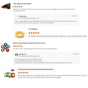 أنابيب مطاطية طبيعية من اللاتكس والسيليكون مخصصة من مصنع تيانلي - متينة بأحجام وأطوال قابلة للتخصيص للتمارين والري - Product Image 2