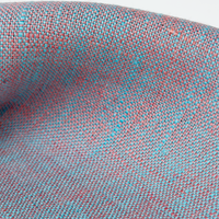 Tissu en toile respirant écologique 165 GSM, textile de chanvre coloré tissé pour vêtements, sacs, chaussures, matériaux d'artisanat, 50% chanvre 50% lin