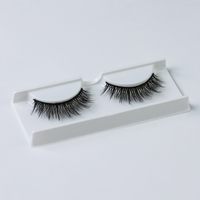 Cils en bande complète 3D en coton noir faits à la main de qualité supérieure, cils naturels en bande complète 3D, extensions de cils